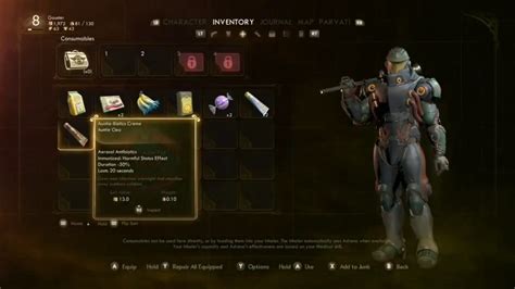 outer worlds consumables|Consumables .